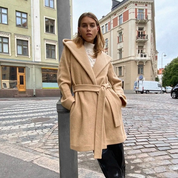 Wilfred Acre Robe Coat, Colour: Chasm (Tan). Size: XXS - Picture 2 of 6